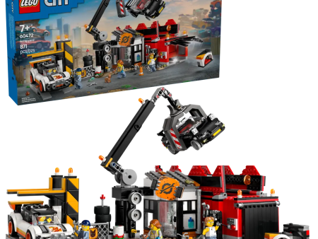 LEGO CITY 60472 SCRAPYARD WITH CARS Hot on Sale