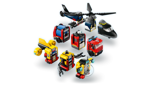 LEGO CITY 60462 HELICOPTER FIRE TRUCK AND SUBMARINE REMIX Sale