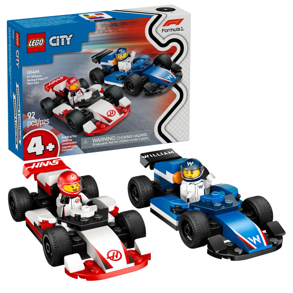 LEGO CITY 60464 F1 WILLIAMS RACING AND HAASF1 RACE CAR Discount