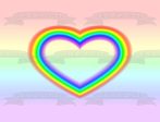 Lgbtq+ Queer Heart Gay Lesbian Bisexual Transgender Heart Rainbow Edible Cake Topper Image ABPID52053 For Sale