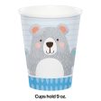 Blue Birthday Bear Printed Cups Online now