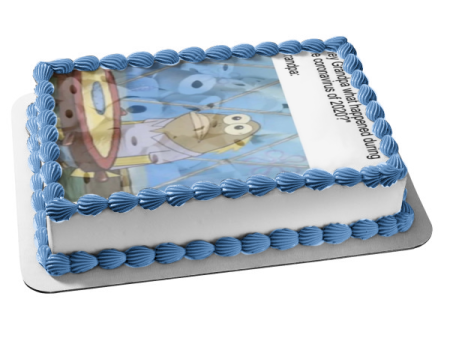 SpongeBob SquarePants Coronavirus Meme Toilet Paper Edible Cake Topper Image ABPID51859 Fashion