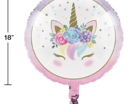 Unicorn Baby 18  Metallic Balloon Online Hot Sale