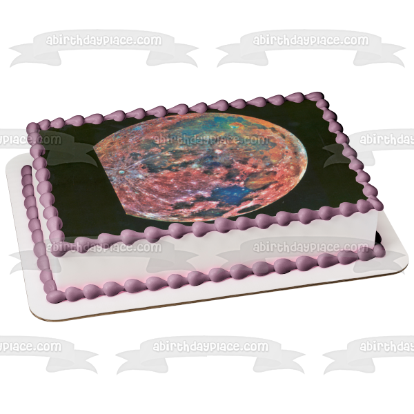 Nasa Retrospective Moon Solar System Edible Cake Topper Image ABPID52058 For Discount