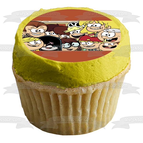 The Loud House Lori Leni Luan Lola Lucy Luna Lisa Lincoln Lily Lana Lynn Edible Cake Topper Image ABPID52088 Supply