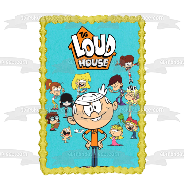 The Loud House Lori Leni Luan Lola Lucy Luna Lisa Lincoln Lily Lana Lynn Edible Cake Topper Image ABPID52087 Hot on Sale