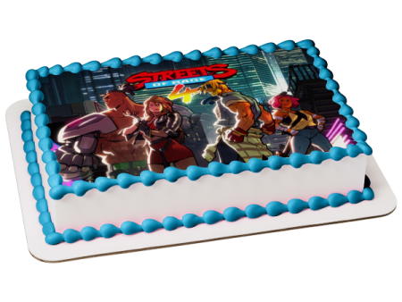 Streets of Rage 4 Axel Blaze Adam Catherine Edible Cake Topper Image ABPID51933 Sale