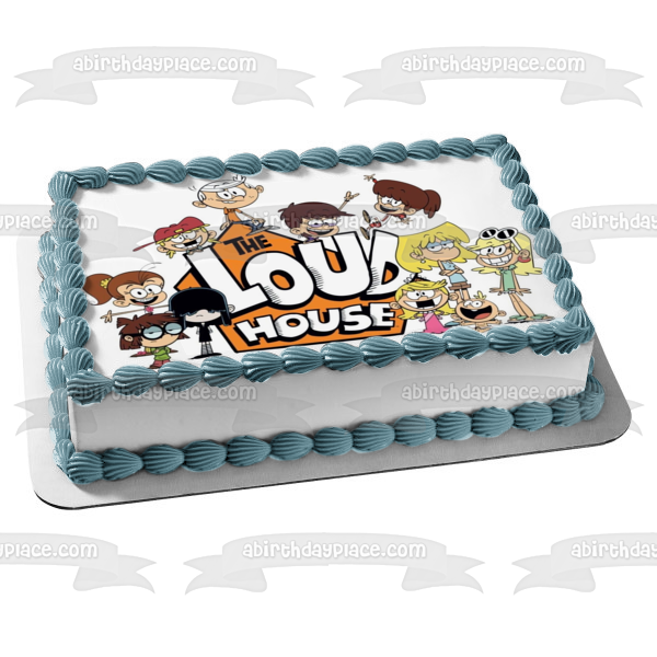 The Loud House Lori Leni Luan Lola Lucy Luna Lisa Lincoln Lily Lana Lynn Edible Cake Topper Image ABPID52085 For Sale