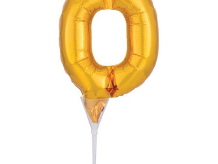 Inflatable Gold Numeral 0 Anagram® Cake Pic Supply