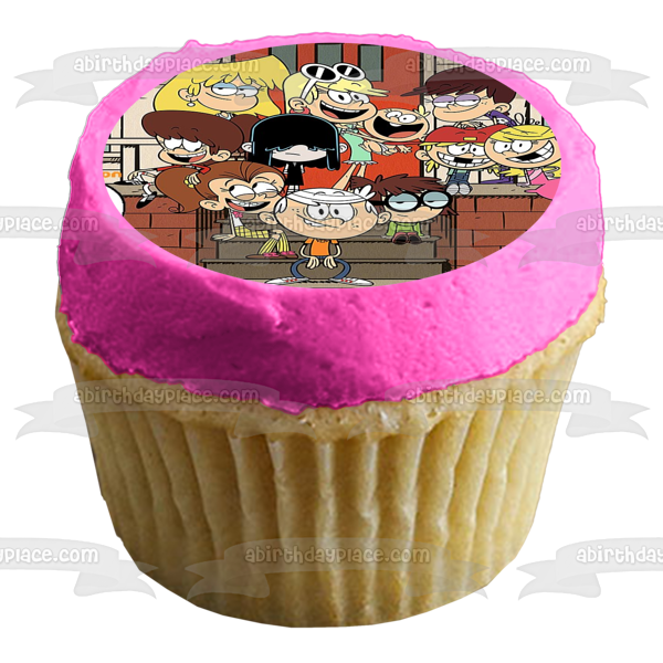 The Loud House Lori Leni Luan Lola Lucy Luna Lisa Lincoln Lily Lana Lynn Edible Cake Topper Image ABPID52086 Cheap