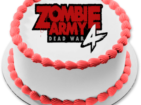 Zombie Army 4: Dead War Logo Edible Cake Topper Image ABPID51907 on Sale