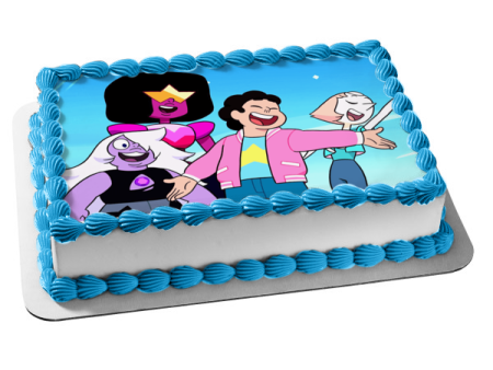 Steven Universe: Future Garnet Amethyst Pearl Edible Cake Topper Image ABPID52116 Sale