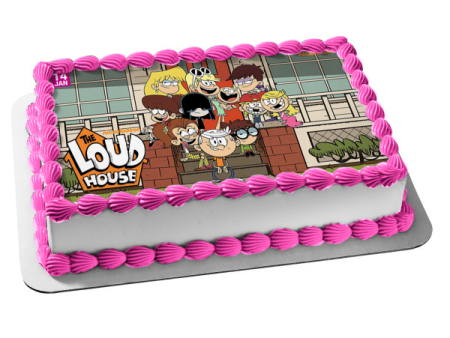 The Loud House Lori Leni Luan Lola Lucy Luna Lisa Lincoln Lily Lana Lynn Edible Cake Topper Image ABPID52086 Cheap