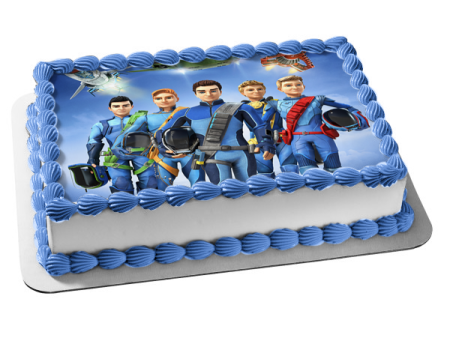 Thunderbirds Are Go Virgil Gordon Scott Alan John Edible Cake Topper Image ABPID52095 Discount