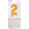 Inflatable Gold Numeral 2 Anagram® Cake Pic Fashion