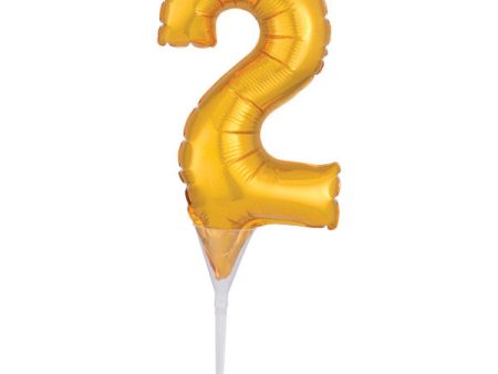 Inflatable Gold Numeral 2 Anagram® Cake Pic Fashion