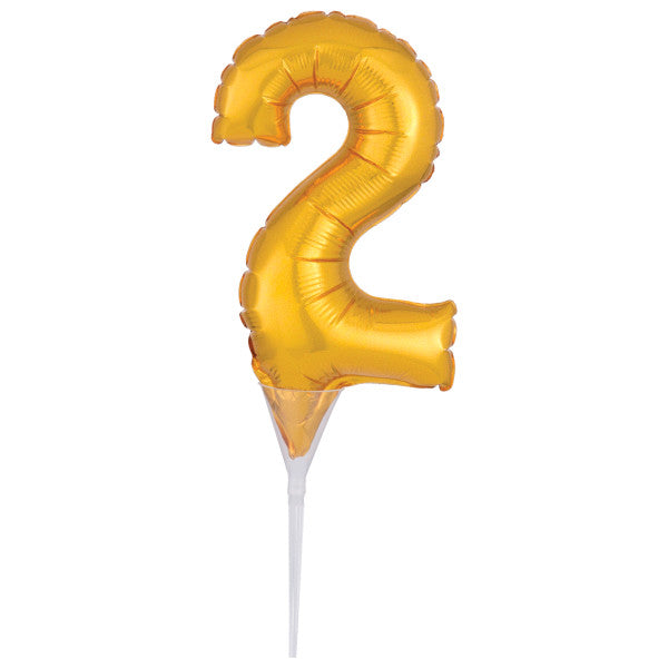 Inflatable Gold Numeral 2 Anagram® Cake Pic Fashion