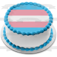 Transgender Pride Flag Edible Cake Topper Image ABPID52051 Fashion