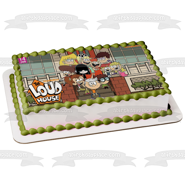 The Loud House Lori Leni Luan Lola Lucy Luna Lisa Lincoln Lily Lana Lynn Edible Cake Topper Image ABPID52086 Cheap