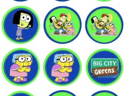 Big City Greens Cricket Tilly Alice Bill Edible Cupcake Topper Images ABPID52110 For Cheap