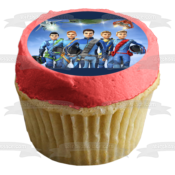 Thunderbirds Are Go Virgil Gordon Scott Alan John Edible Cake Topper Image ABPID52095 Discount