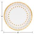 Sparkle and Shine Gold Party Plates Online now