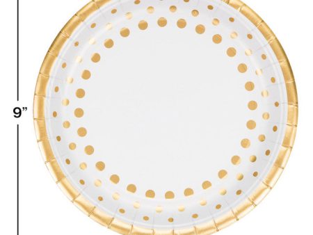 Sparkle and Shine Gold Party Plates Online now