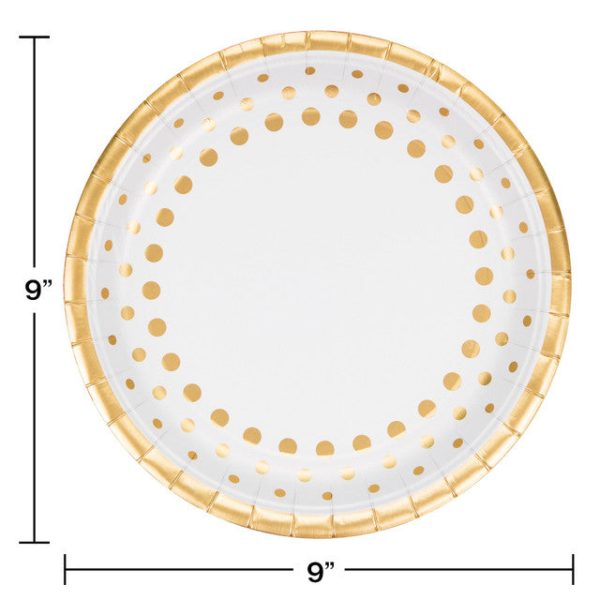 Sparkle and Shine Gold Party Plates Online now