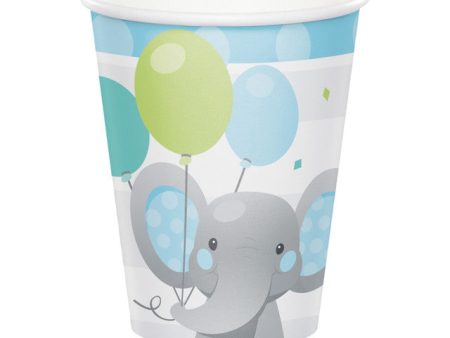 Blue Enchanted Elephant Printed Cups Online now