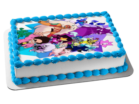 Steven Universe: Future Sapphire Amethyst Edible Cake Topper Image ABPID52115 Discount