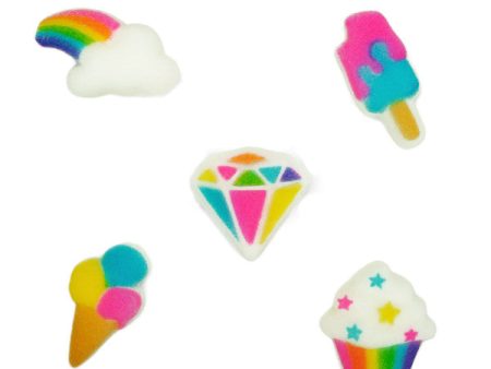 Rainbow Party Charms Assortment Dec-Ons® Decorations For Sale