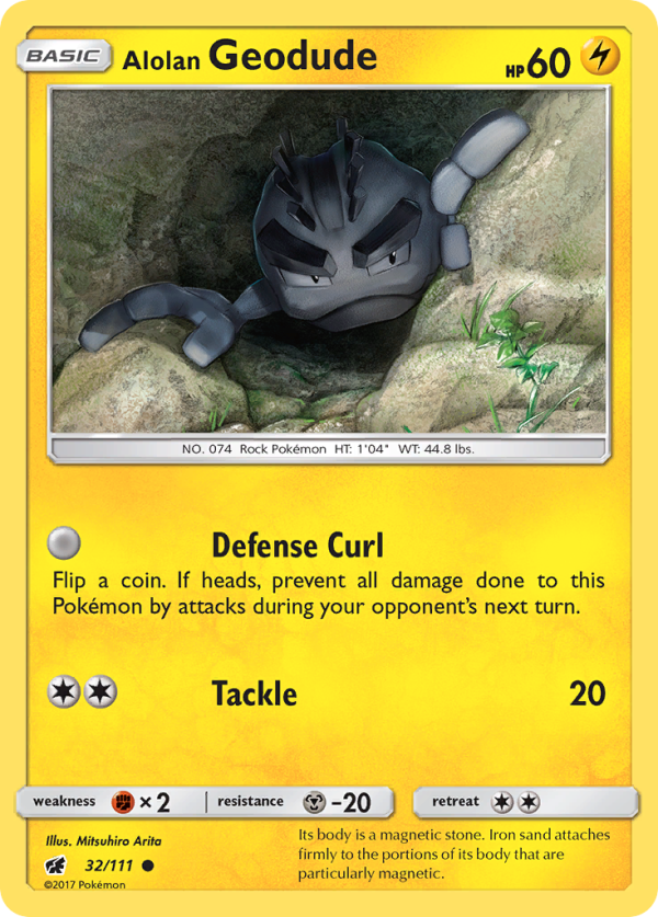 Alolan Geodude (32 111) [Sun & Moon: Crimson Invasion] For Cheap