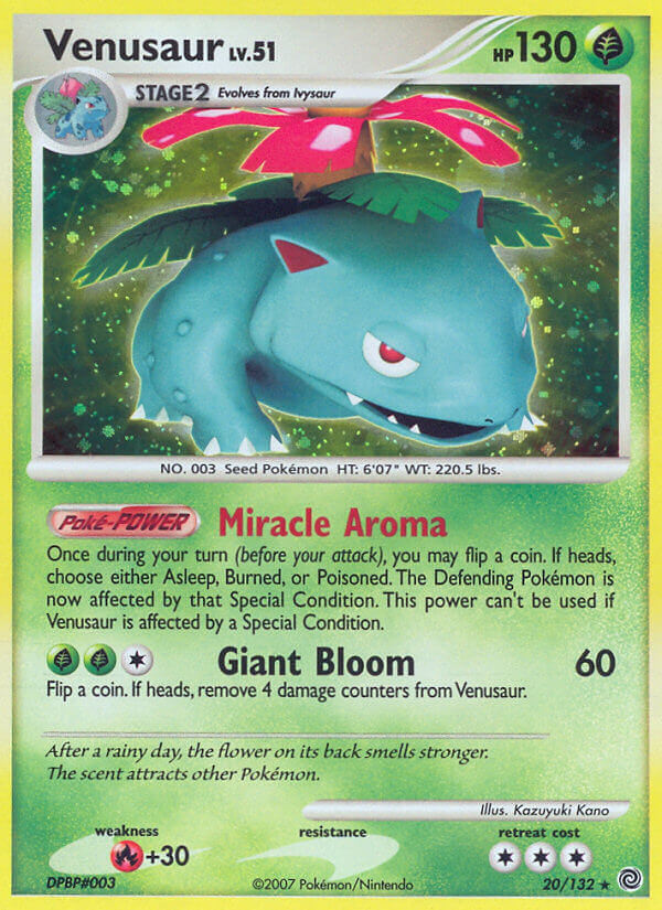 Venusaur (20 132) (Theme Deck Exclusive) [Diamond & Pearl: Secret Wonders] on Sale