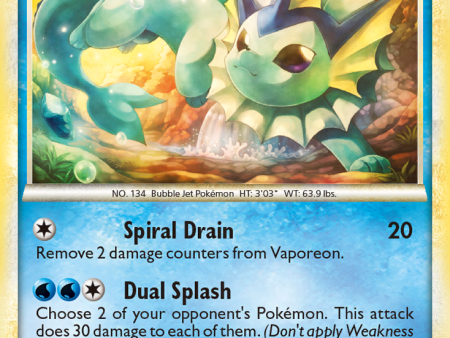 Vaporeon (41 90) [HeartGold & SoulSilver: Undaunted] Hot on Sale