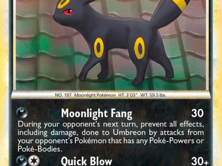 Umbreon (10 90) (Cracked Ice Holo) (Theme Deck Exclusive) [HeartGold & SoulSilver: Undaunted] Online now