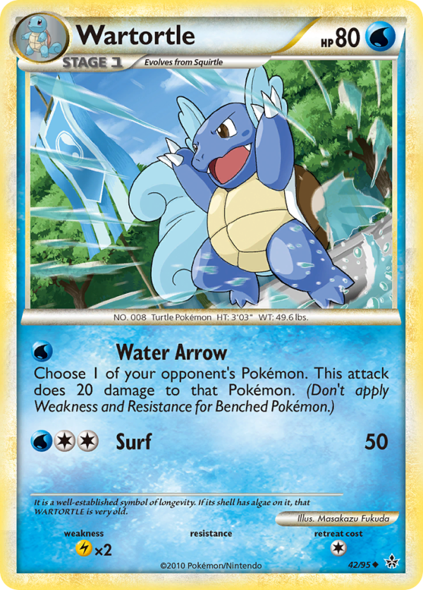 Wartortle (42 95) [HeartGold & SoulSilver: Unleashed] Online Sale