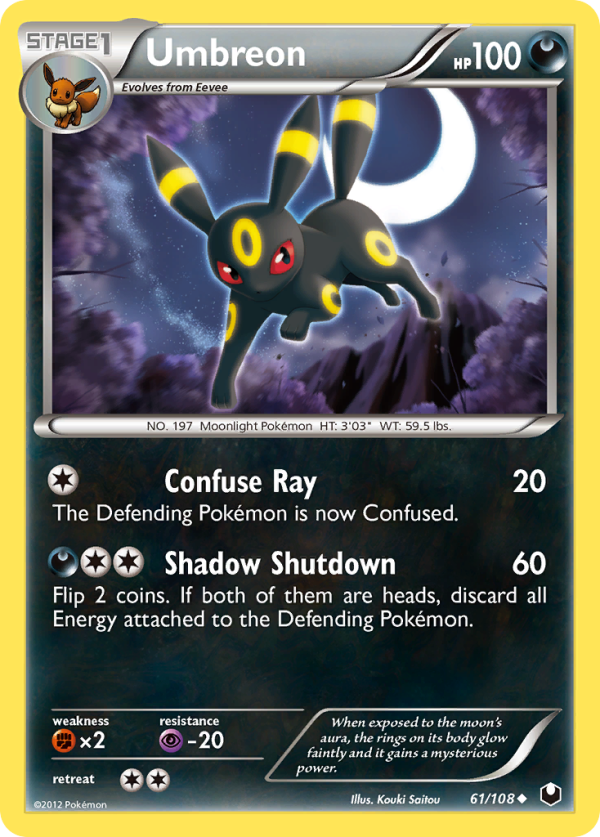 Umbreon (61 108) [Black & White: Dark Explorers] Online Sale