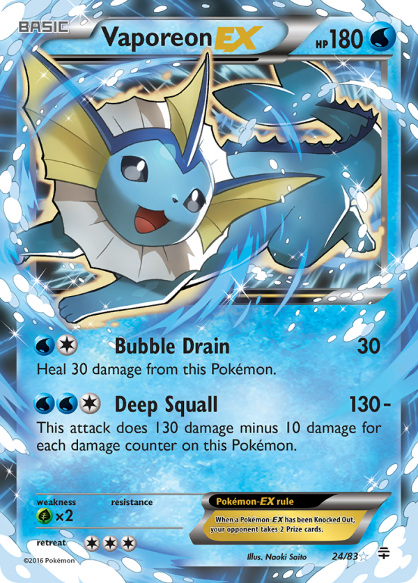 Vaporeon EX (24 83) [XY: Generations] Hot on Sale