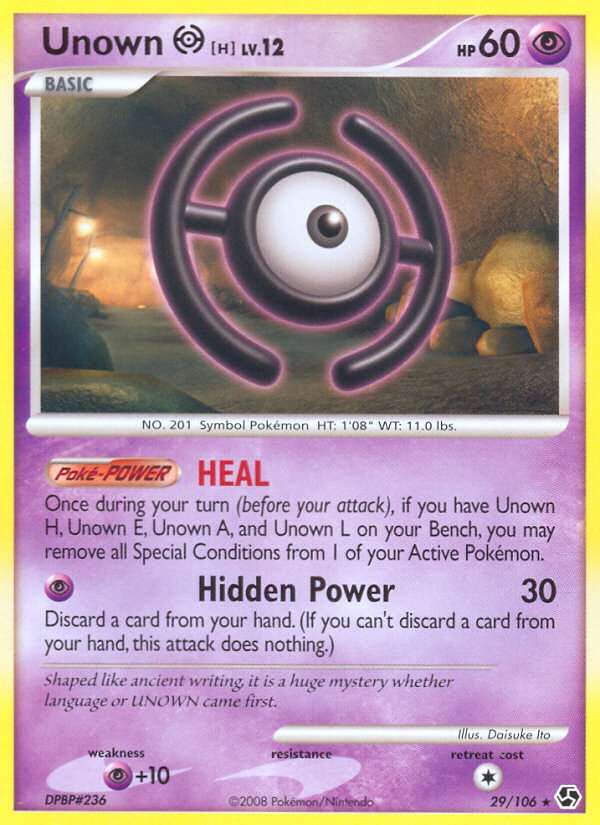 Unown H (29 106) [Diamond & Pearl: Great Encounters] Online now