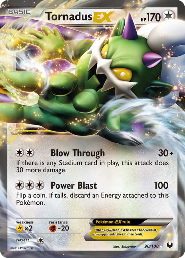 Tornadus EX (90 108) [Black & White: Dark Explorers] For Sale