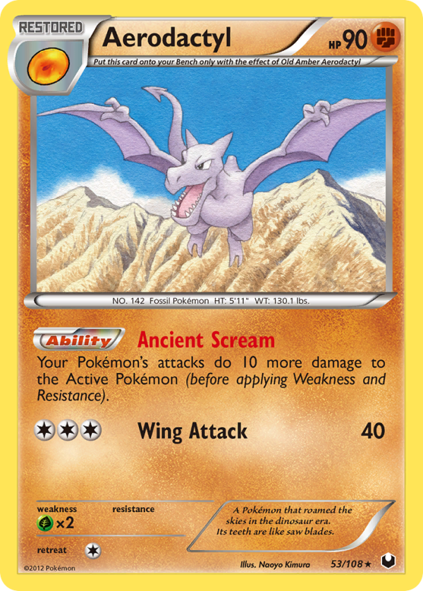 Aerodactyl (53 108) [Black & White: Dark Explorers] For Sale