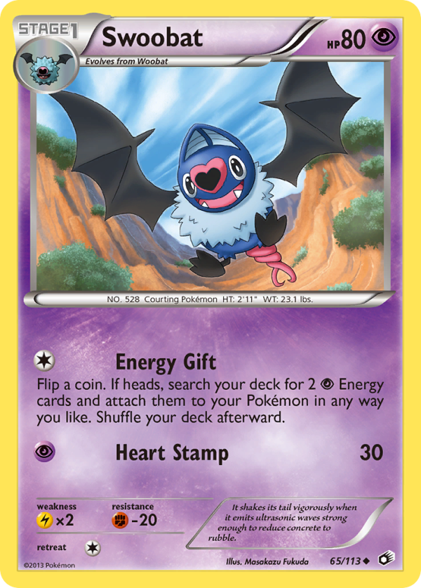 Swoobat (65 113) [Black & White: Legendary Treasures] Discount