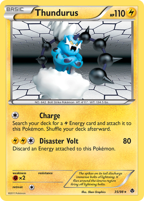 Thundurus (35 98) [Black & White: Emerging Powers] Fashion