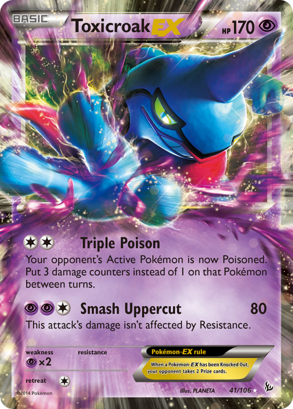 Toxicroak EX (41 106) [XY: Flashfire] Online Hot Sale