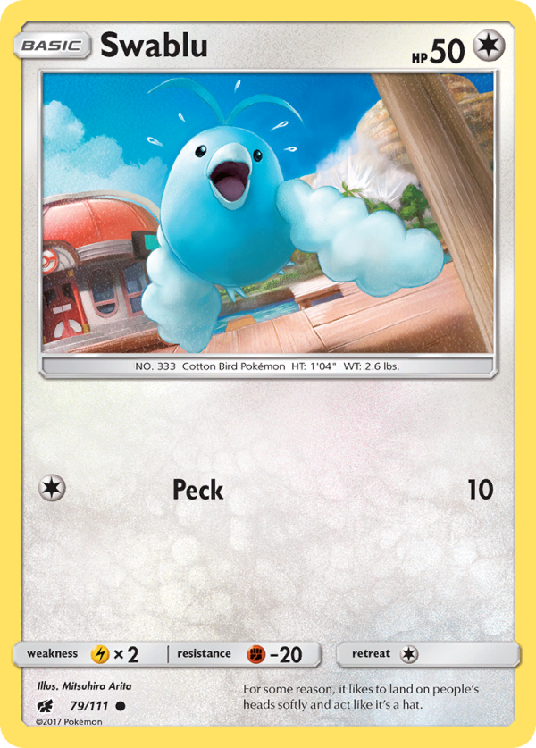 Swablu (79 111) [Sun & Moon: Crimson Invasion] For Sale