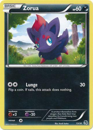 Zorua (13 30) [Black & White: Trainer Kit - Zoroark] Online Hot Sale