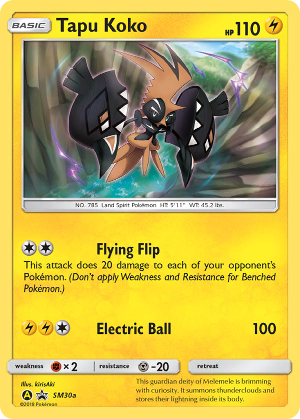 Tapu Koko (SM30a) [Sun & Moon: Black Star Promos] For Sale