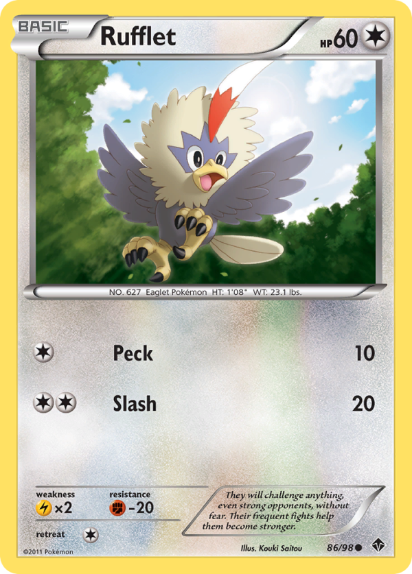 Rufflet (86 98) [Black & White: Emerging Powers] Supply