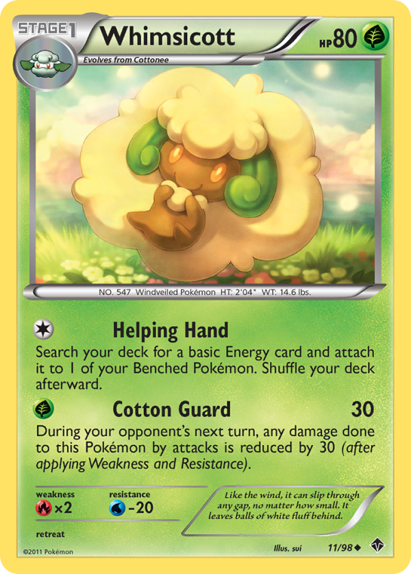 Whimsicott (11 98) [Black & White: Emerging Powers] Online Sale