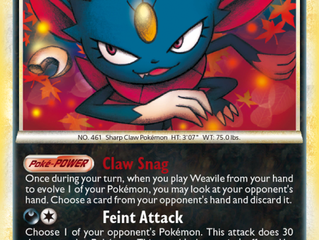 Weavile (25 90) [HeartGold & SoulSilver: Undaunted] For Discount